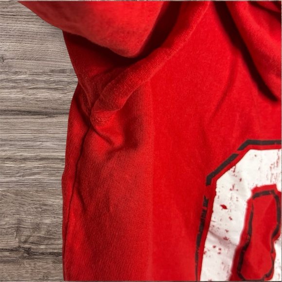 Ohio State Red Hoodie Front Zip Pockets Size Medium Great Condition - Picture 6 of 9